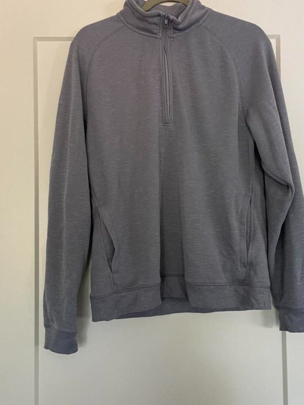 Nautica men's grey quarter zip